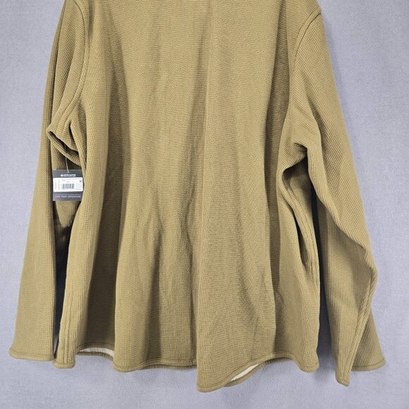 Eddie Bauer Men's Faux Sherling Lined Jacket, 2XL, Dark Tan, NWT - Picture 9 of 11